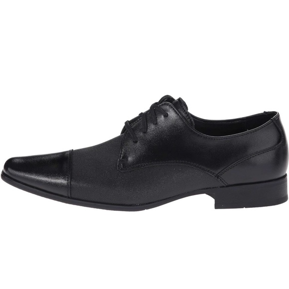 Calvin Klein Shoes Bram Oxford Boots 100% Leather Casual elegant New without box - Picture 4 of 6